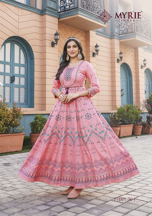 Myrie Flairy Vol 3 Heavy Designer Wholesale Anarkali Kurtis Catalog